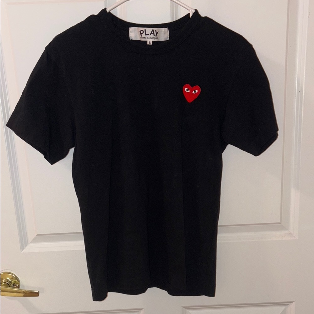 Kids Black T-Shirt with Red Heart
